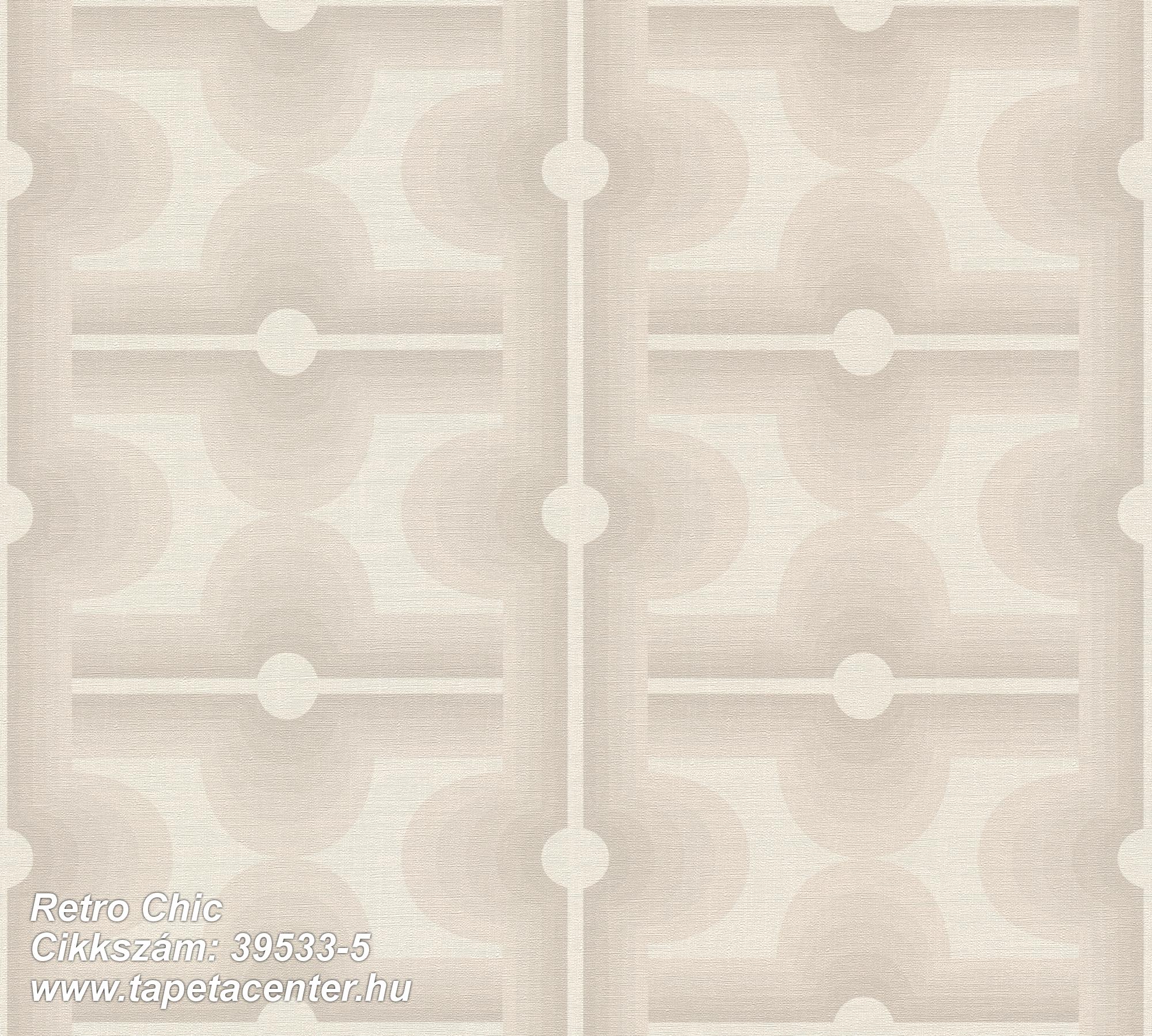 Retro,textil hatású,bézs-drapp,szürke,súrolható,vlies tapéta 